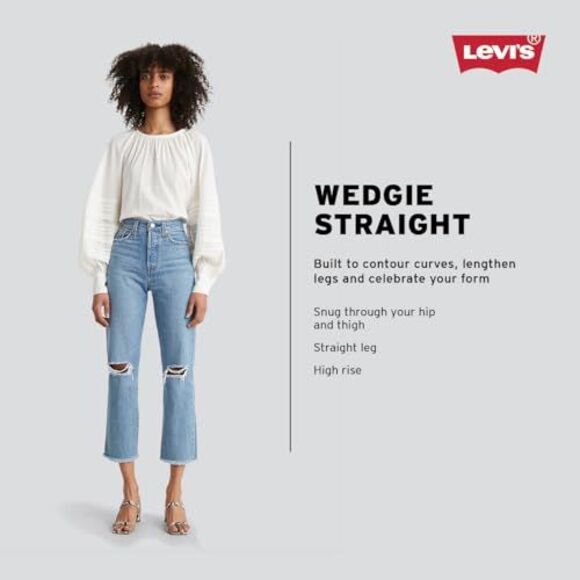 Open Box - Levi's -  Women's High-Rise Wedgie Straigh Max Effort - Picture 2 of 4